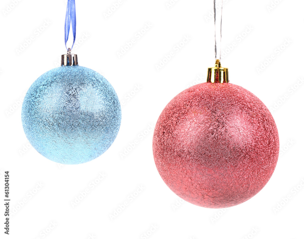 Christmas blue and pink ball decoration. Christmas blue and pink ball decoration.