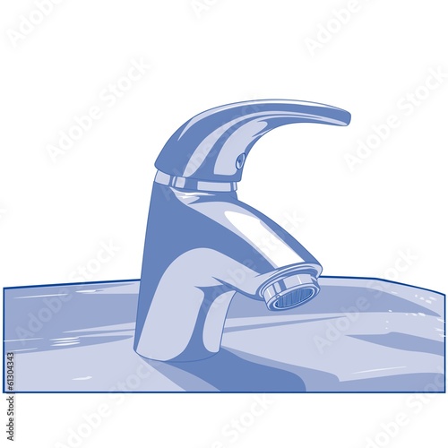 Blue Faucet