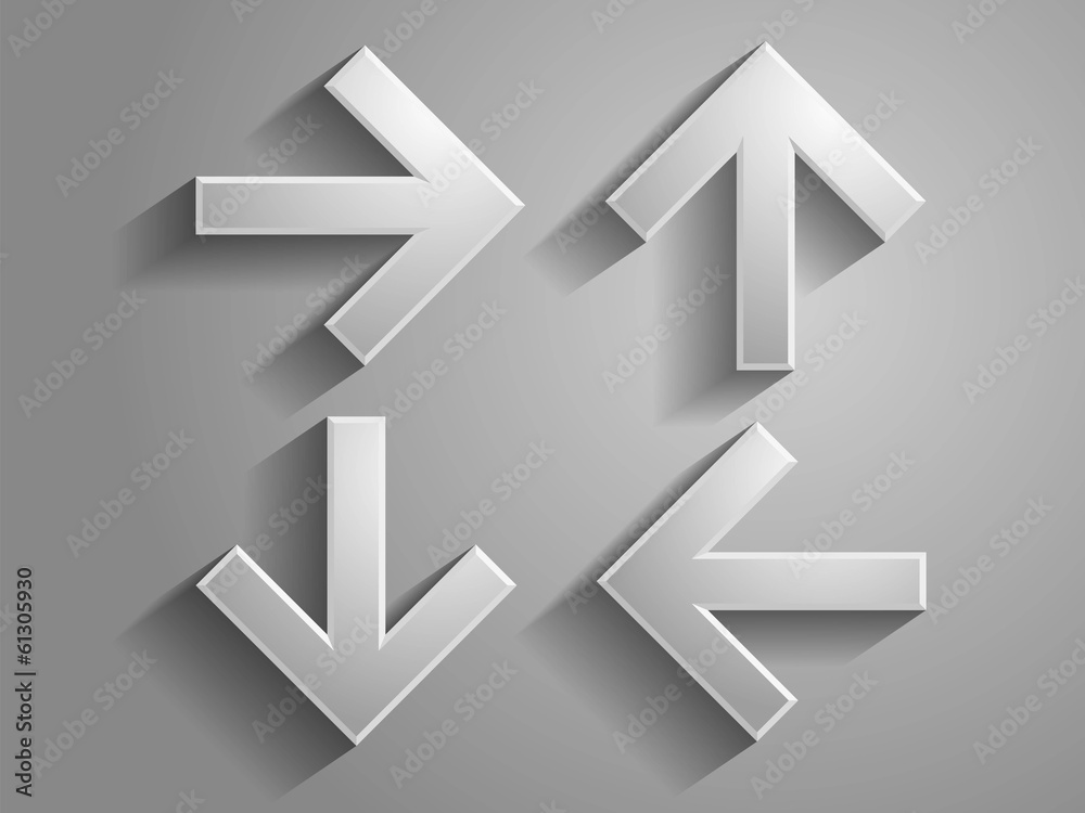 set Vector icon of arrows illustration set Vector icon of arrows illustration