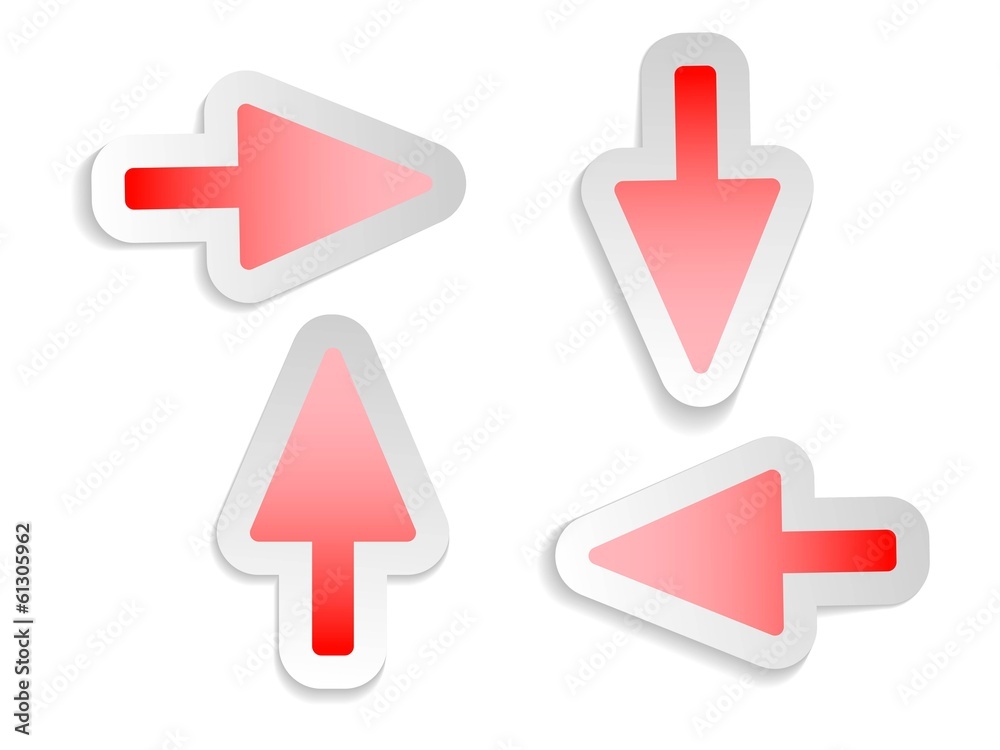 set Vector icon of arrows illustration set Vector icon of arrows illustration