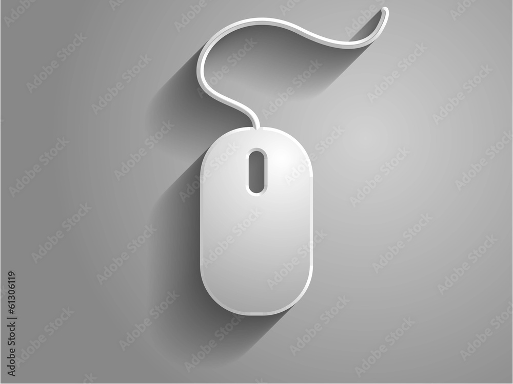 3d Vector illustration of a mouse icon 3d Vector illustration of a mouse icon