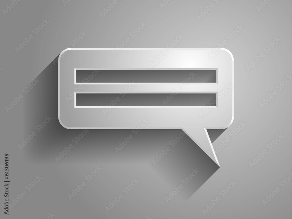 3d Vector illustration of a communication icon 3d Vector illustration of a communication icon
