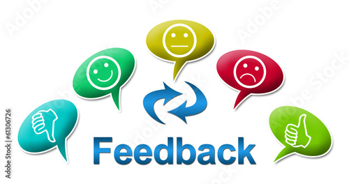 Feedback with Colourful Comments Symbol photo