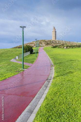 Tower of Hercules in A Coruna, Galicia, Spain.