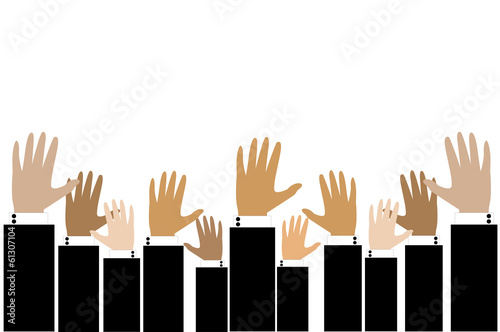 Business hand raise up for opportunity concept