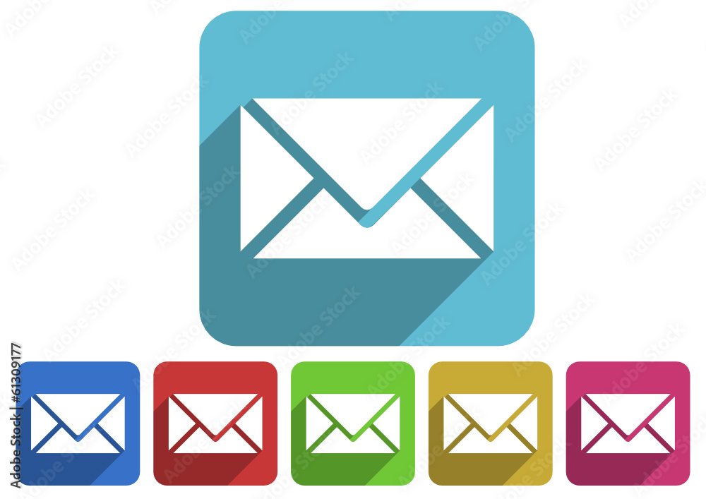 mail flat icon vector set mail flat icon vector set