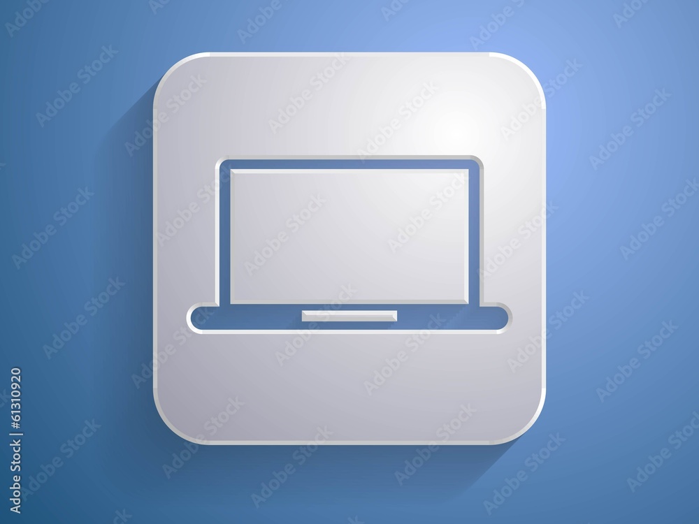 3d Vector illustration of laptop icon 3d Vector illustration of laptop icon