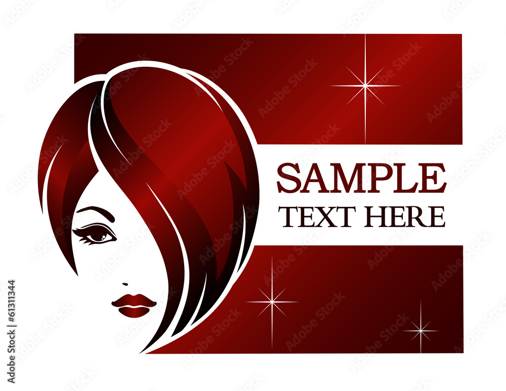 Banner template for beauty salon, spa, hair styles, etc. Stock Vector |  Adobe Stock