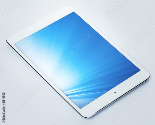 Obraz na płótnie Tablet pc with shining screen