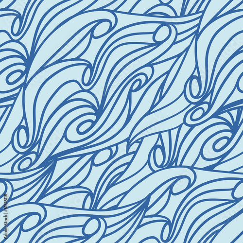 Wave pattern seamless texture. Vector illustration/ EPS 8