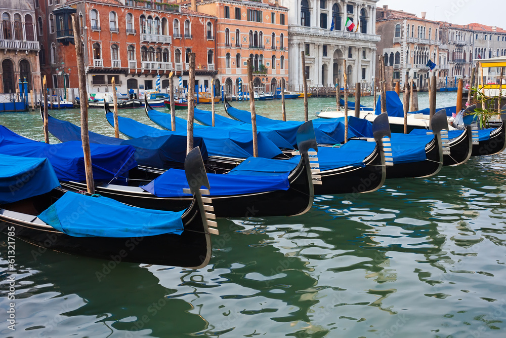 Gondolas in Venice