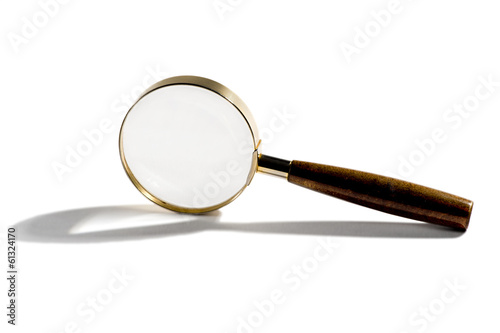 Small handheld magnifying glass