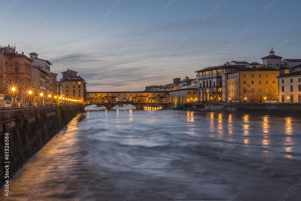 Firenze di sera - Arno