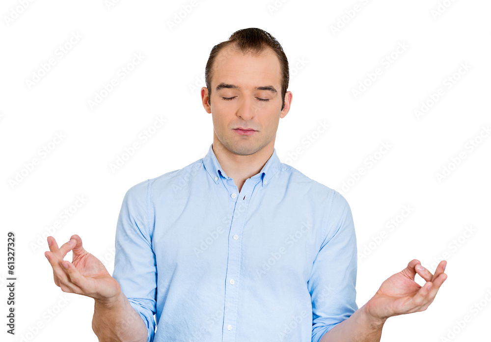 Man meditating