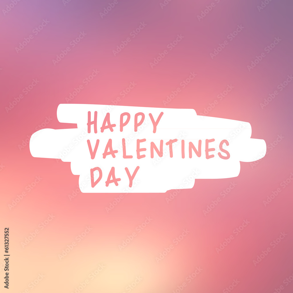 Abstract background with text for st. Valentine's day