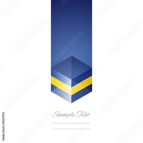 Free Download Sweden cube flag white background vector - GFXLoad