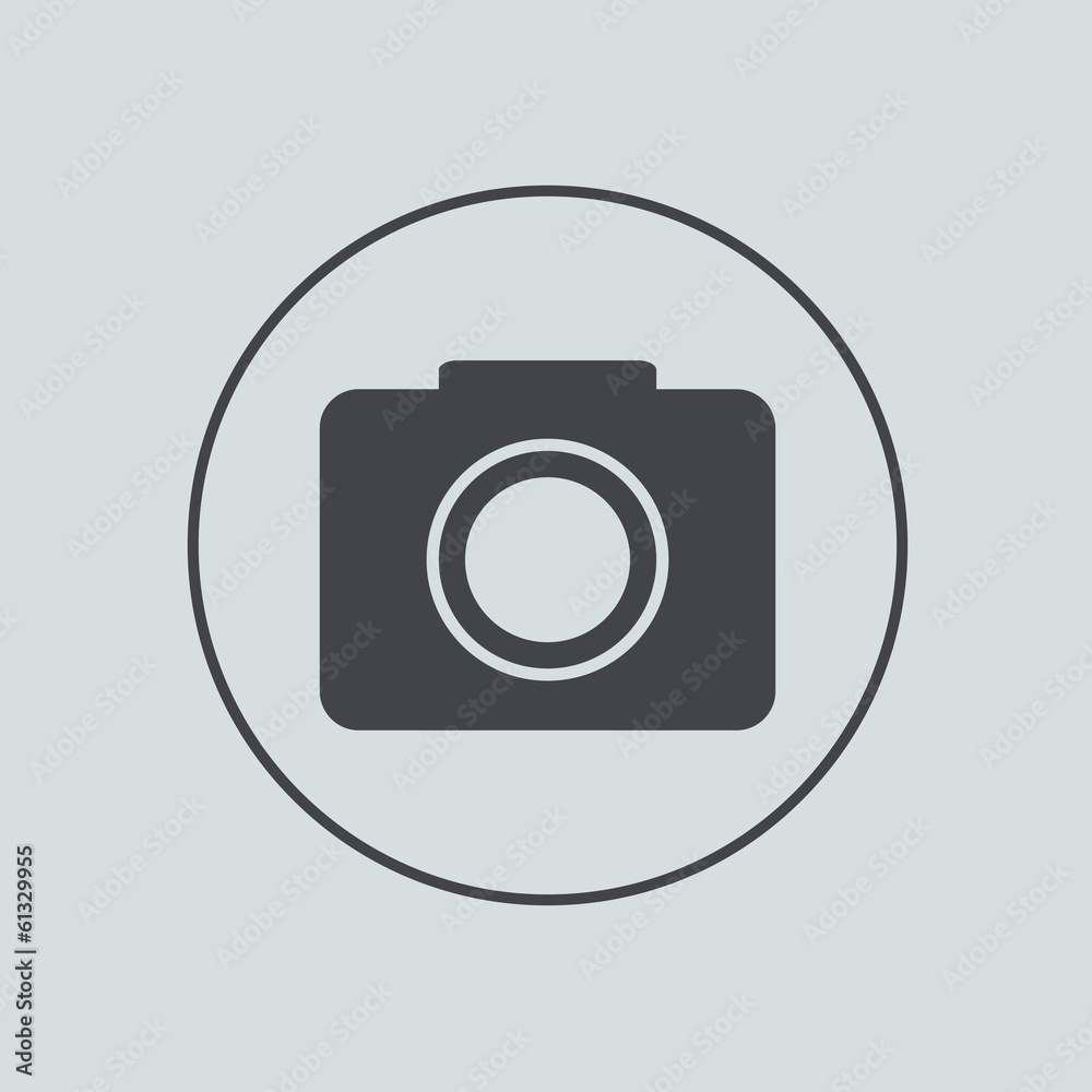 Vector circle icon on gray background. Eps 10 Vector circle icon on gray background. Eps 10