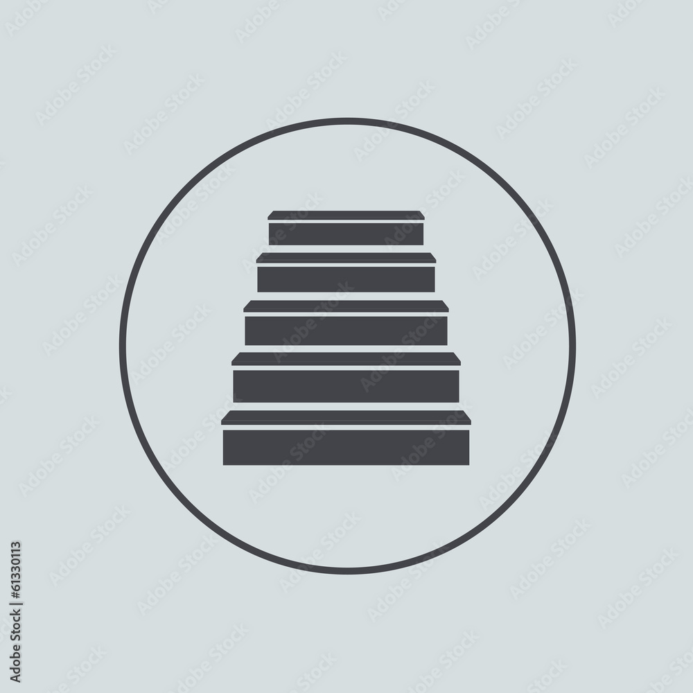Vector circle icon on gray background. Eps 10 Vector circle icon on gray background. Eps 10