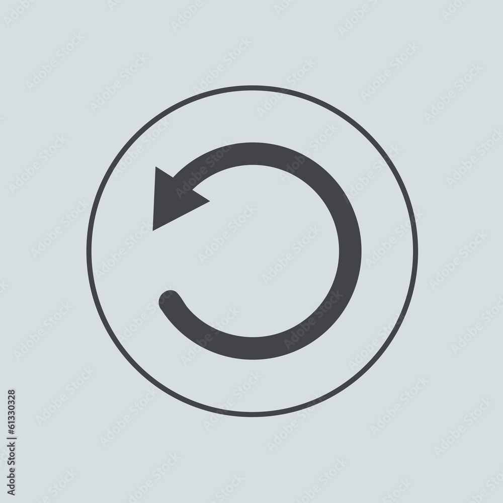 Vector circle icon on gray background. Eps 10 Vector circle icon on gray background. Eps 10