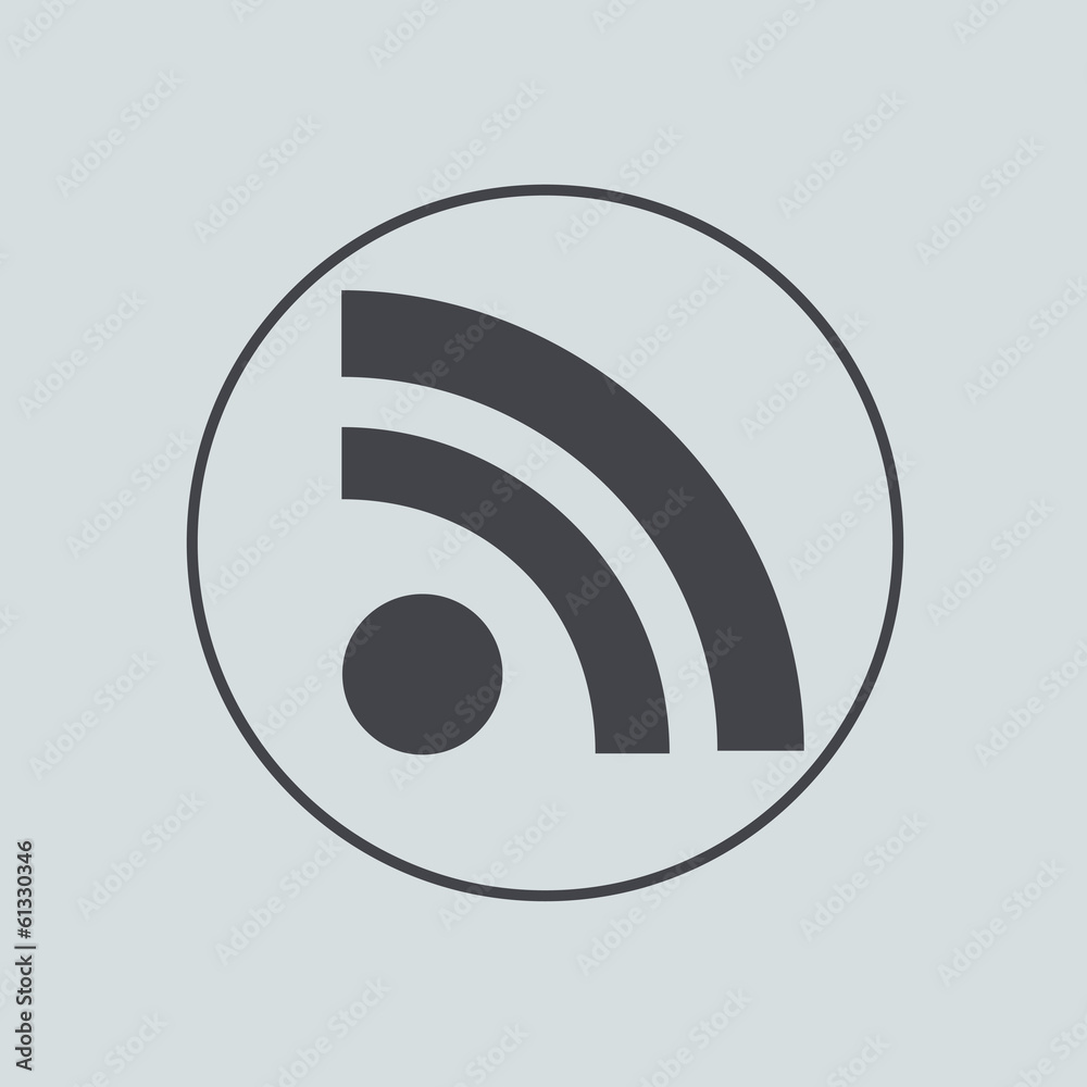 Vector circle icon on gray background. Eps 10 Vector circle icon on gray background. Eps 10