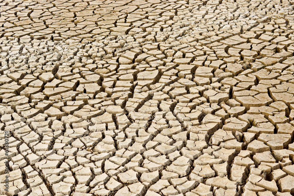 cracked earth / cracked ground / drought / river dried up