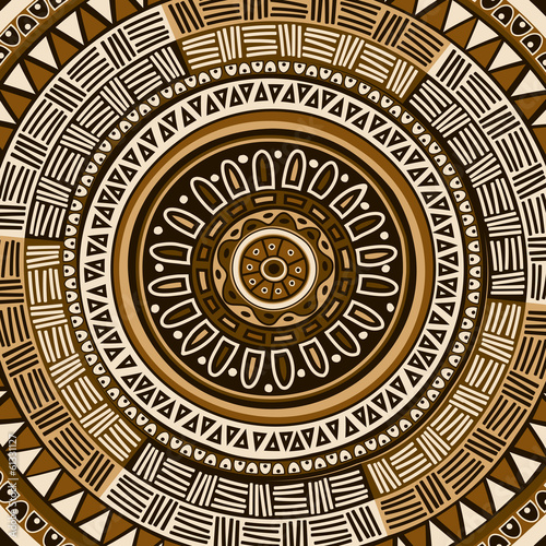 Circle decorative ornamental pattern