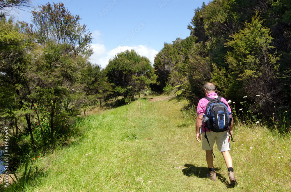 Obraz premium Man hiking