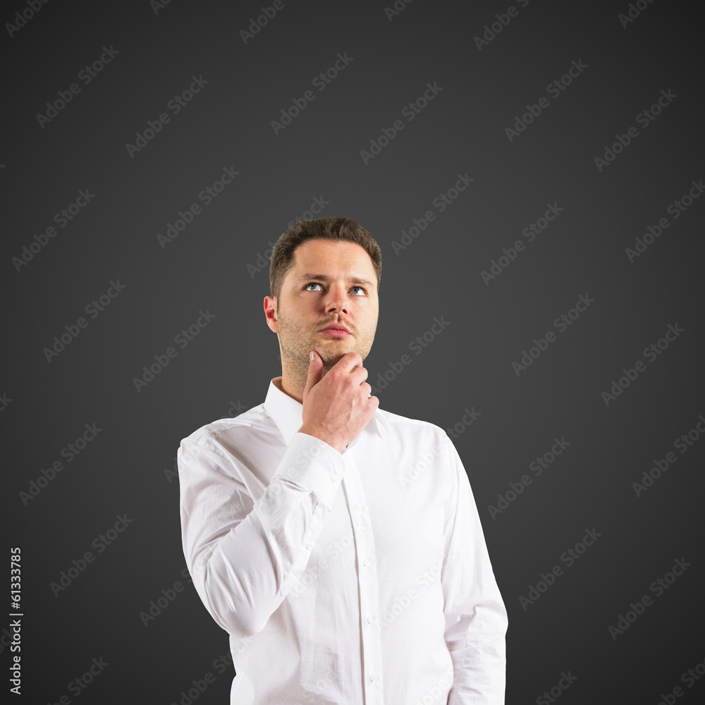 man thinking man thinking
