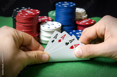 Poker of aces photo