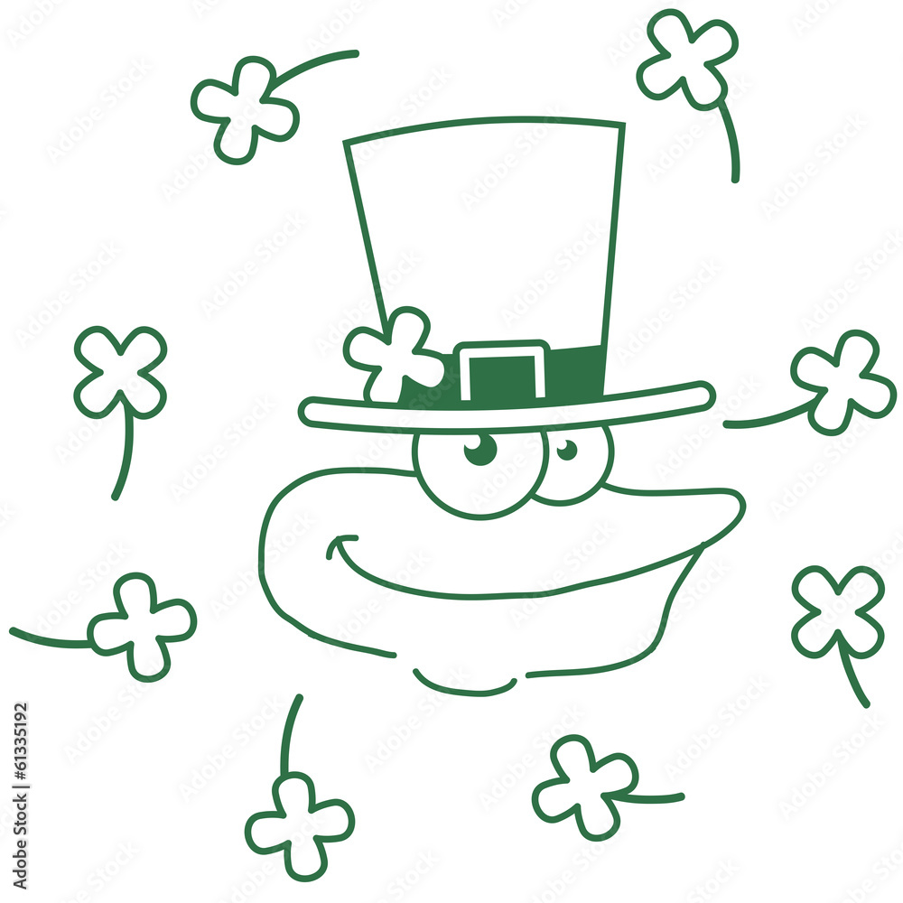 Happy St. Patricks Day Comic Frog Design Happy St. Patricks Day Comic Frog Design
