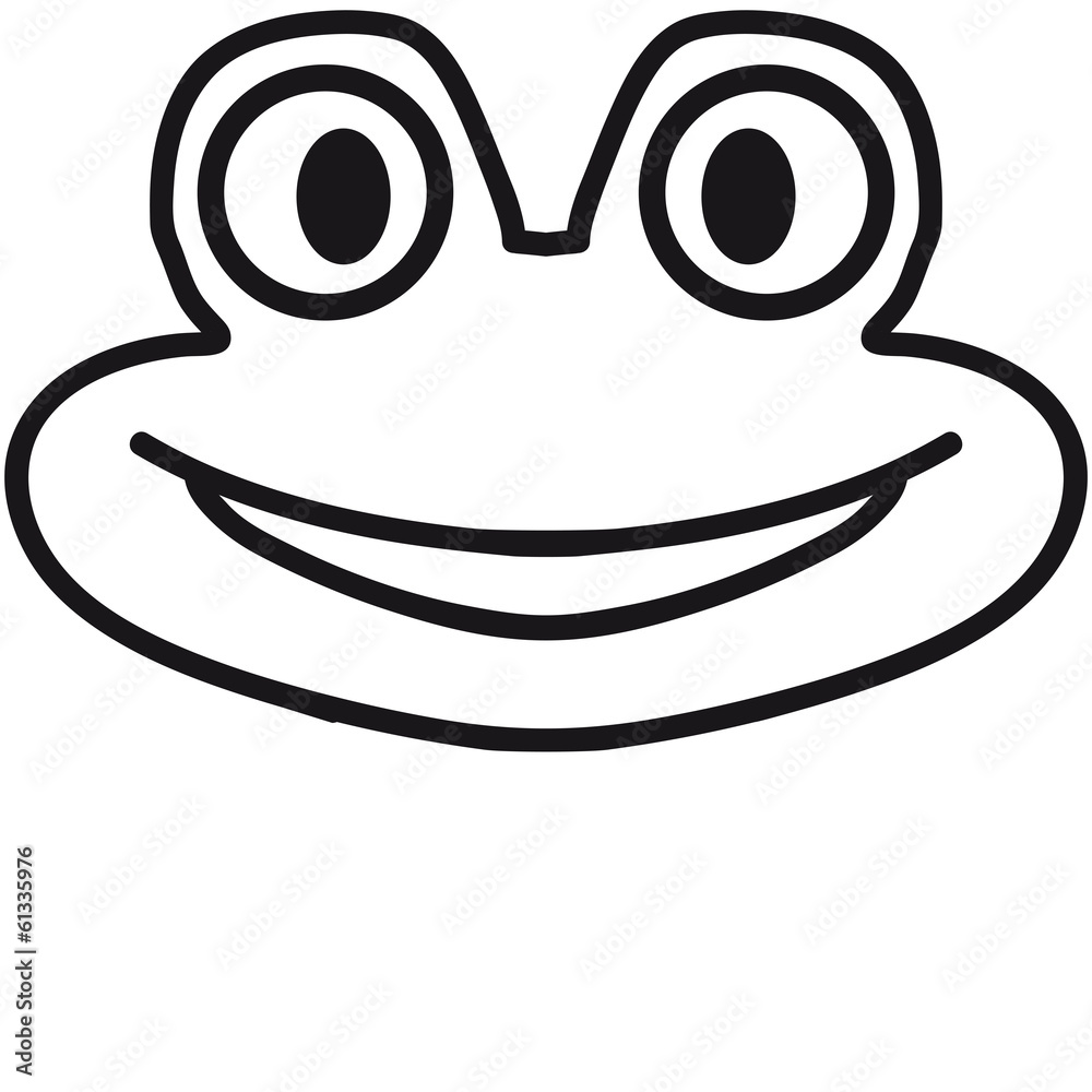 Funny Comic Frog Face Funny Comic Frog Face