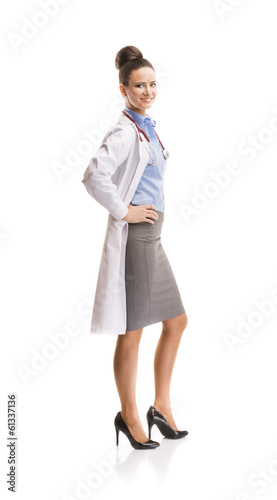 Doctor woman with stethoscope