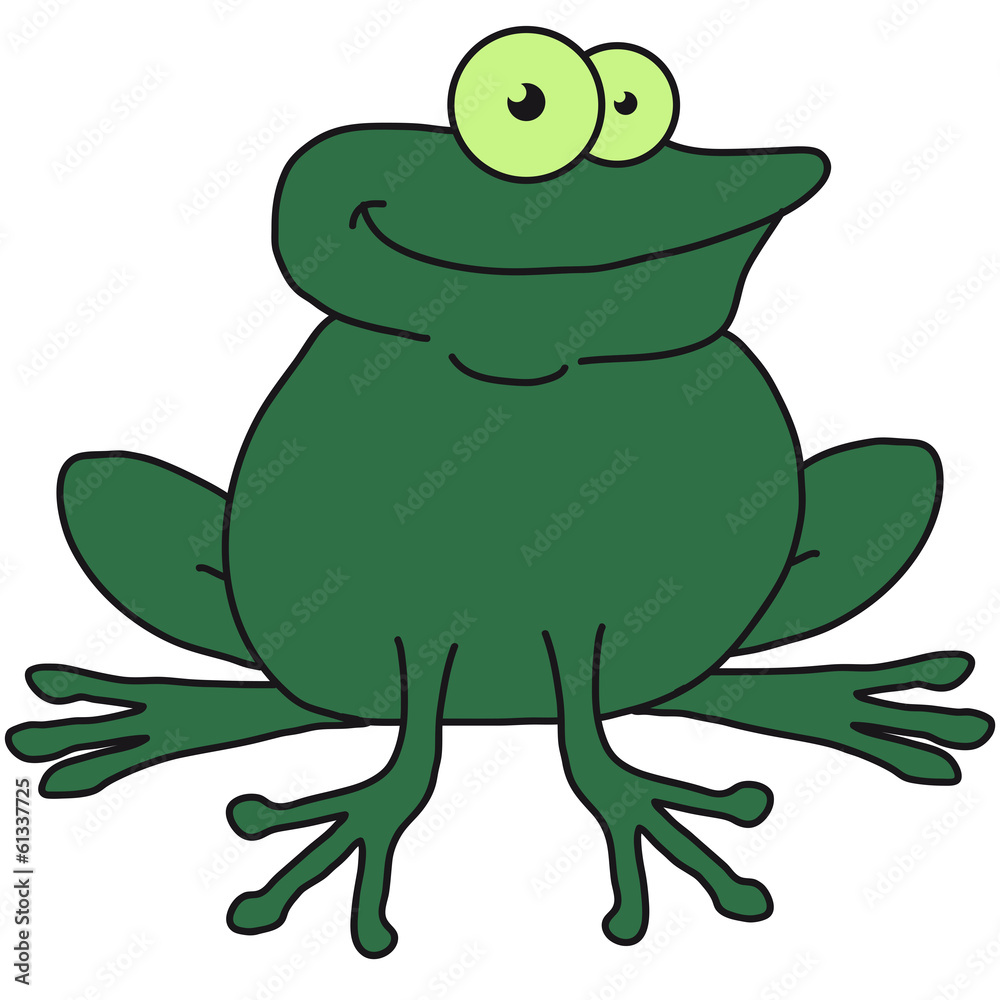 Obraz premium Cool Comic Frog