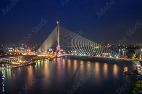 Rama 8 Bridge, Mega bridge in Bangkok Thailand
