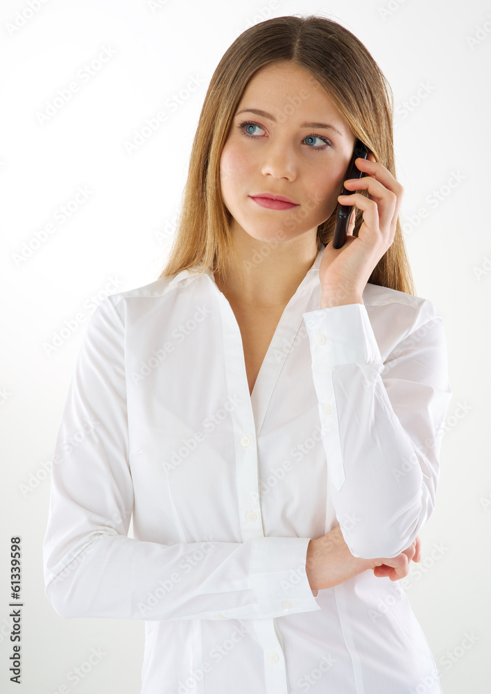 woman phone call