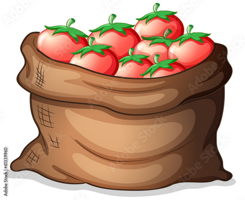 A sack of tomatoes