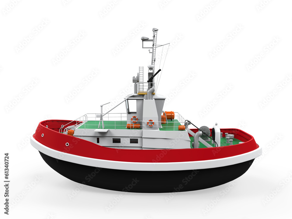 Tugboat Isolated