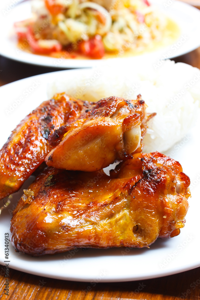 Grilled Chicken Wings. Grilled Chicken Wings.