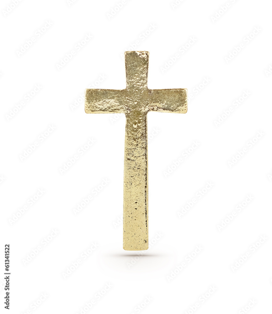 Gold cross symbol