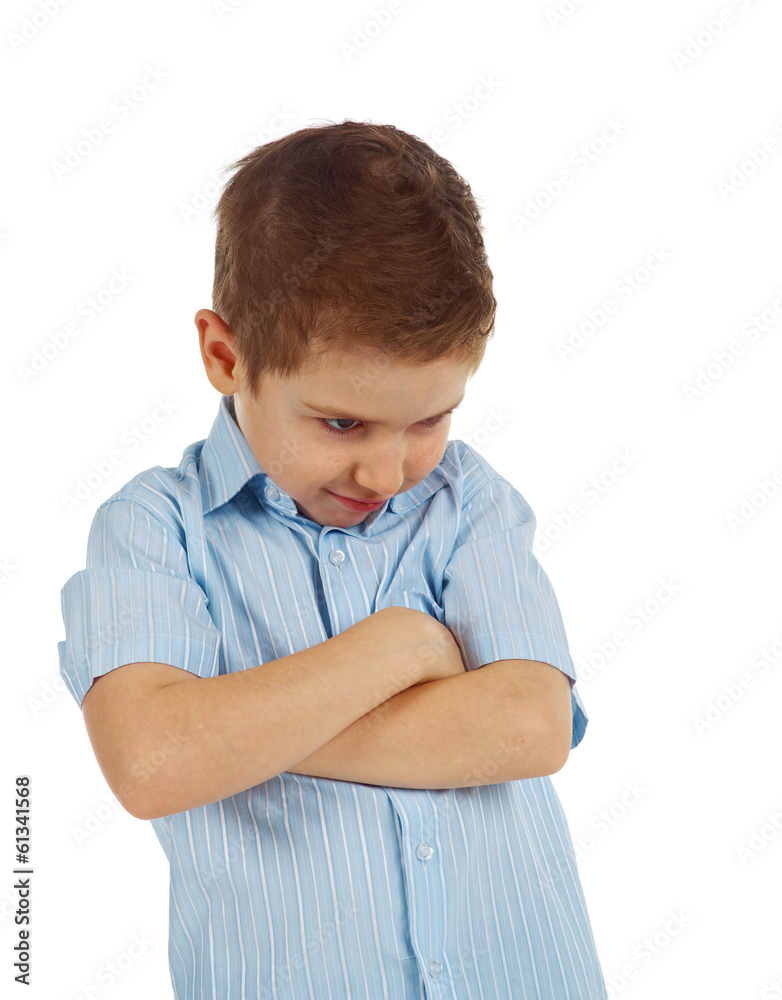 Emotional portrait of little boy Emotional portrait of little boy