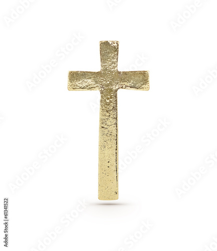 Gold cross symbol