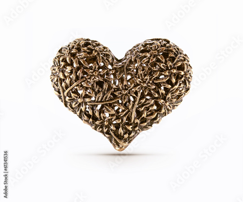 Bronze decorative heart