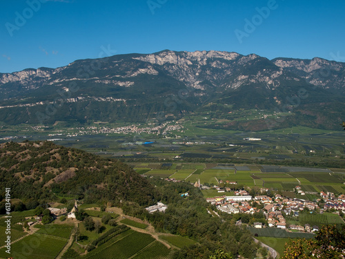 Bilde på lerret Eastern Alps - valley of Adige river in  Italy