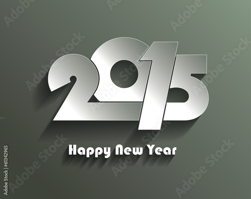 Happy new year 2015 creative greeting card design