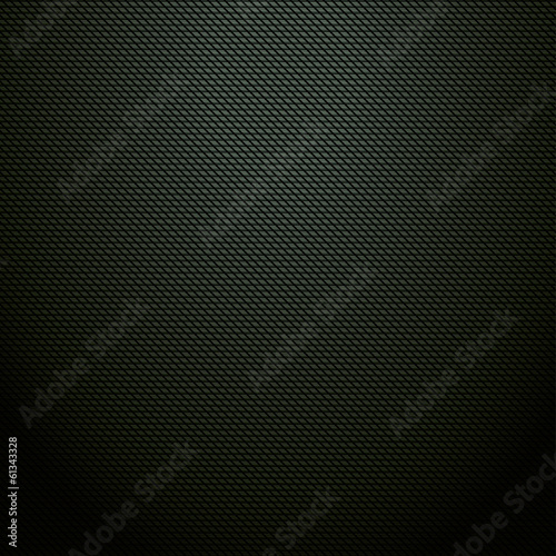 Realistic dark green carbon background, texture. Vector illustra