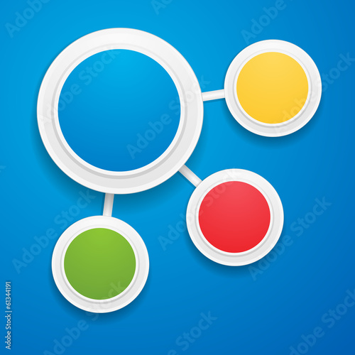 3d connected infographic