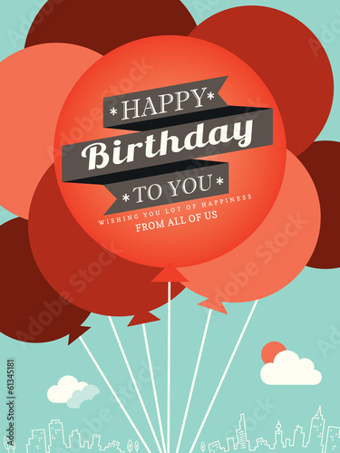 Birthday card design template