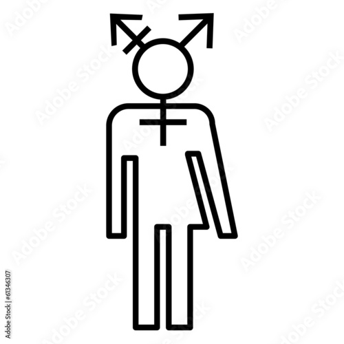 Transgender icon design LGBT symbol