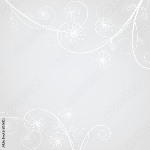Blumen Backgound Grau
