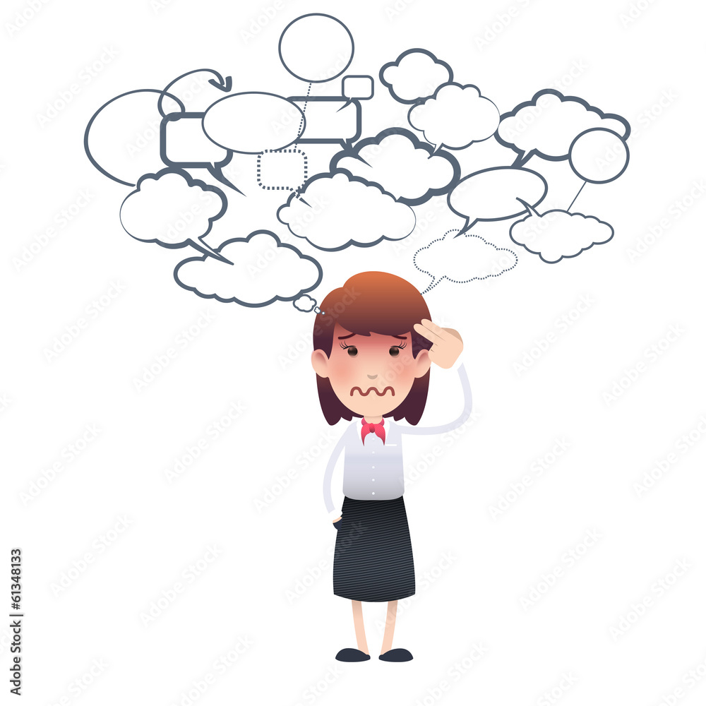 woman committing suicide over white background. 